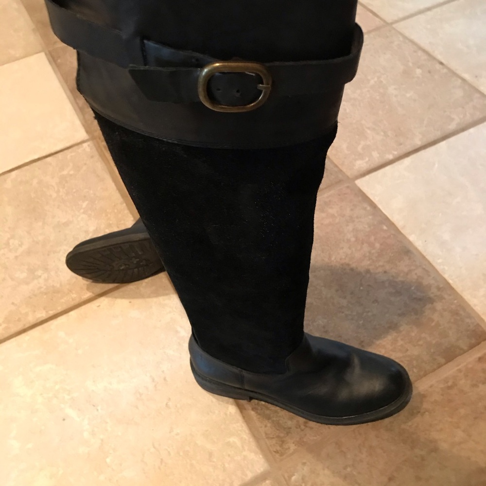Lucky brand tall boots leather suede